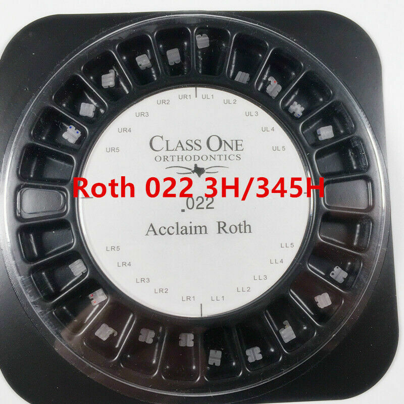 Dental Orthodontic Ceramic Bracket Mini Roth/MBT 022/018 3hook/345hook Class One