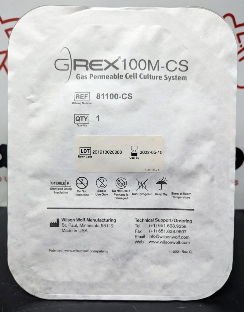 Wilson Wolf GRex 100M-CS Closed System Sterile Fluid Path – 81100-CS (Lot of 2)