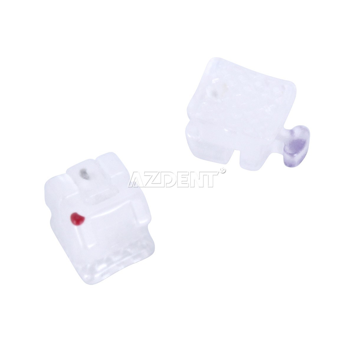 Dental Orthodontic Self Ligating Clear Ceramic Brackets Braces MBT.022 Hooks 345