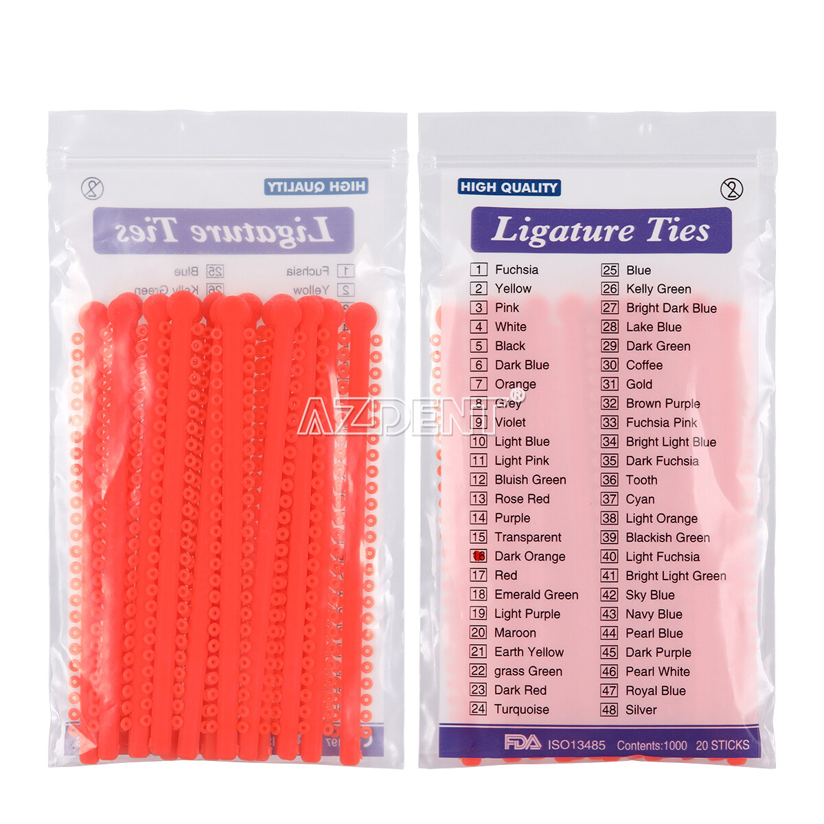 Dental Orthodontic Ligature Ties Elastic Rubber Bands /Bracket Brace Mini Roth