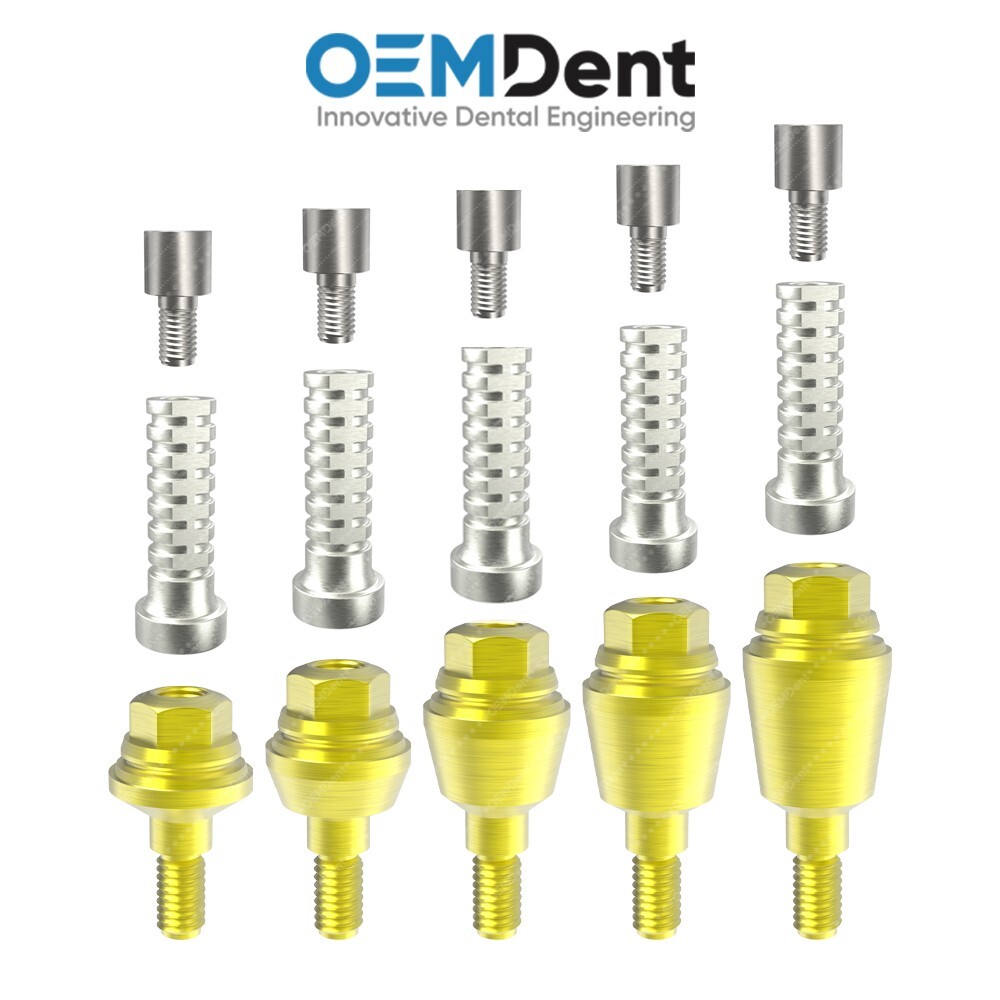 Straight Multi Unit 1.4 Abutment Titanium Sleeve Set BlueSkyBio® Compatible