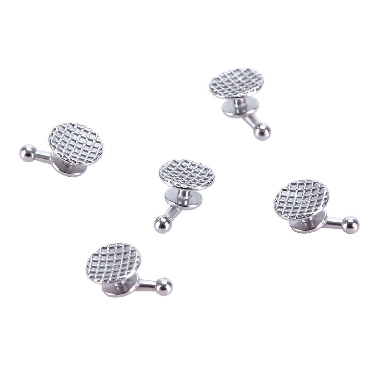 Dental Ortho Composite Clear Ceramic Lingual Buttons for Round Rectangular Base