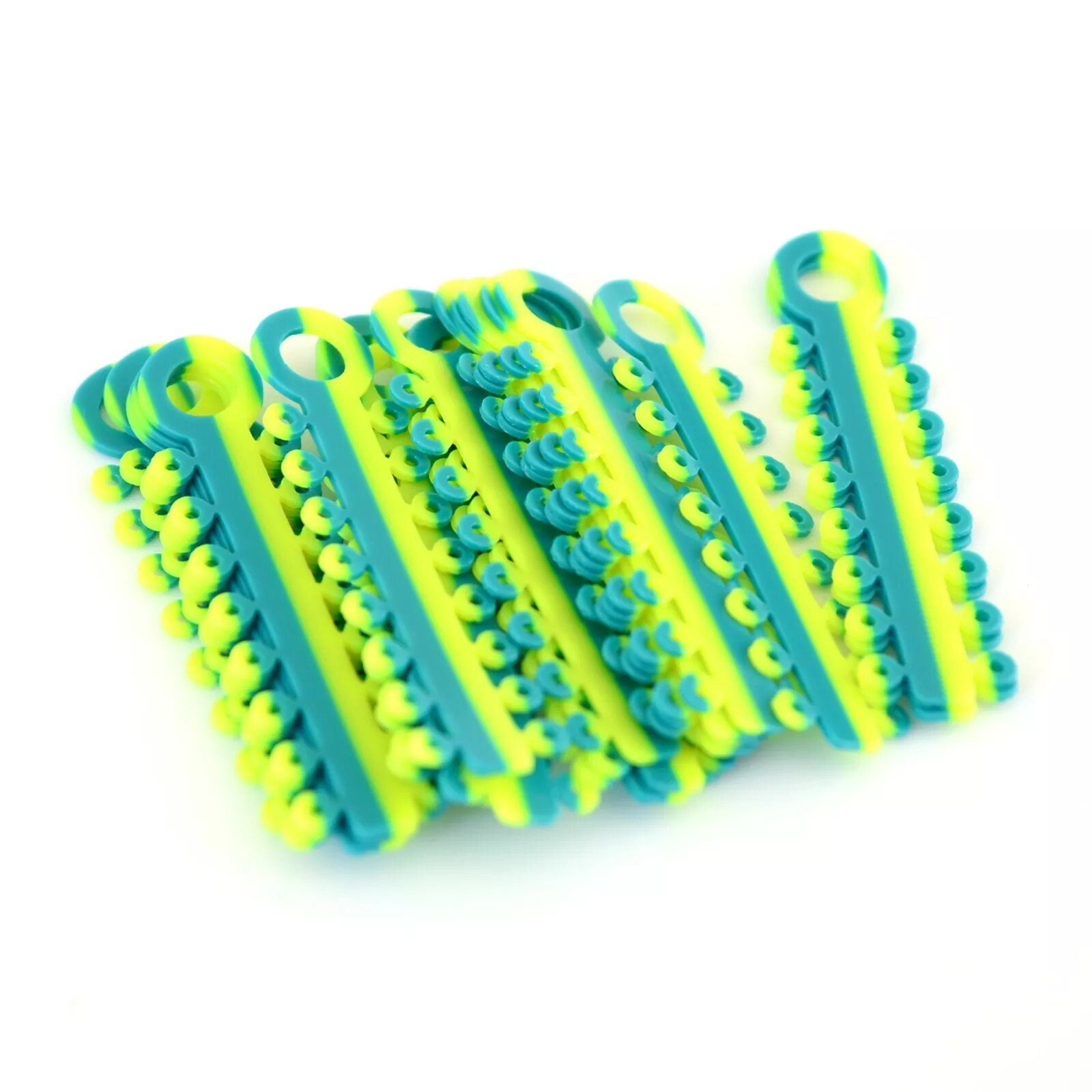 16 Color Dental Orthodontic Elastic Rubber Ligature Tie/Power Chain Double Color