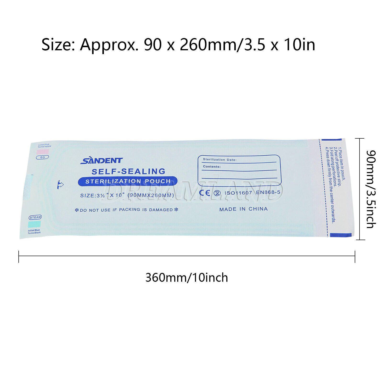 Self Sterilization Pouches Pouch Autoclave, Sterilizer Bags Dental Tattoo Nail
