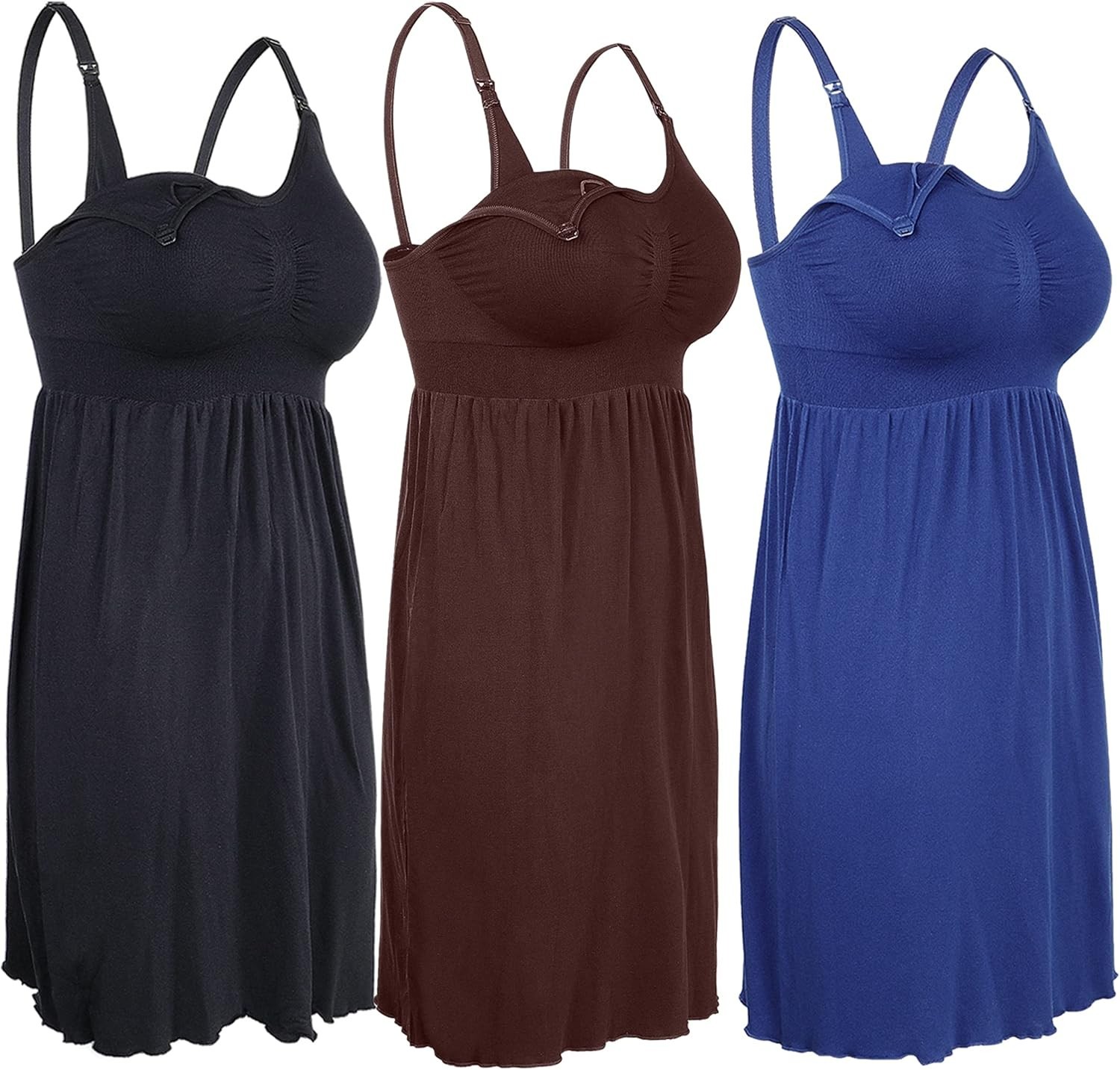 Soft Nursing Nightgowns for Postpartum Recovery