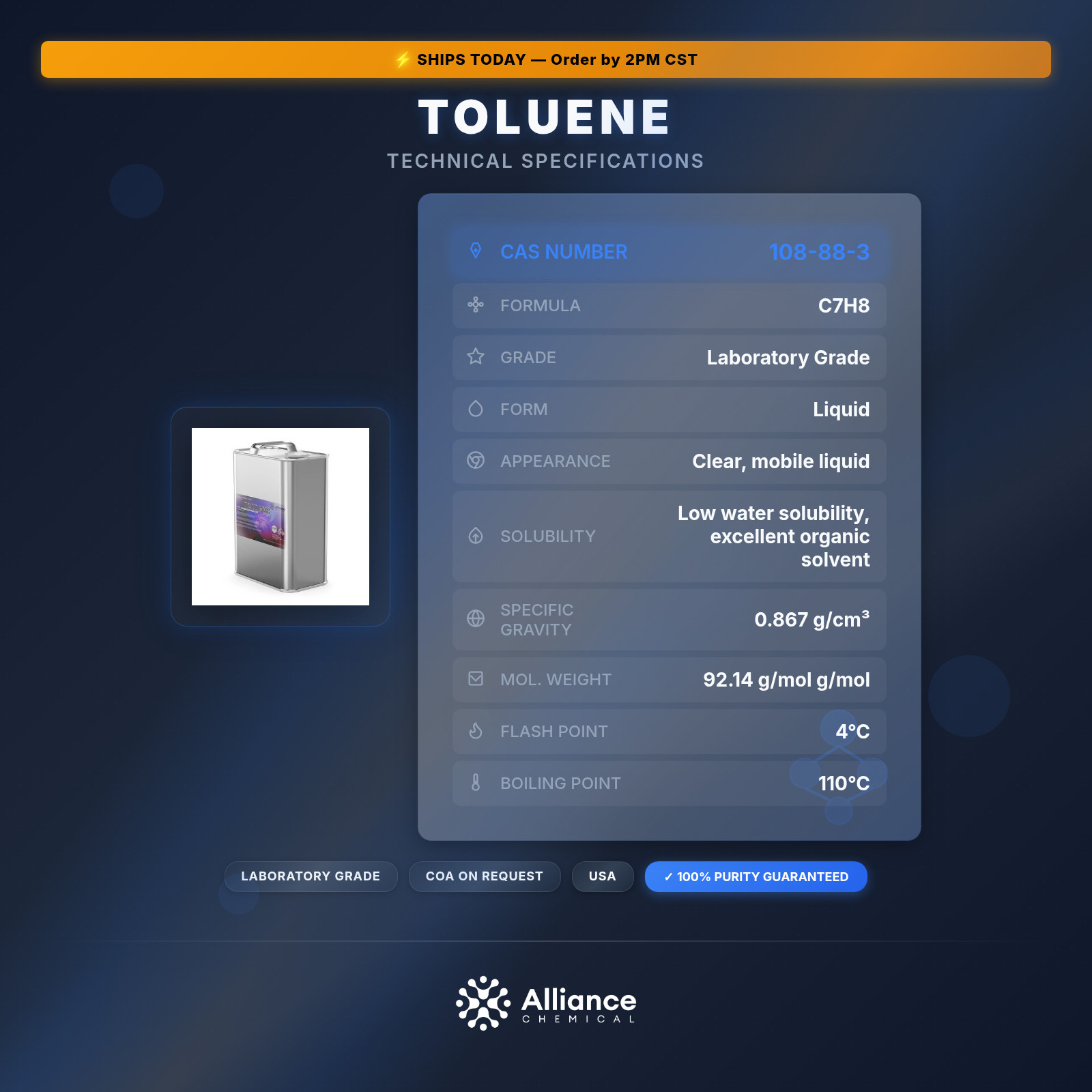 Toluene – 1 Gallon