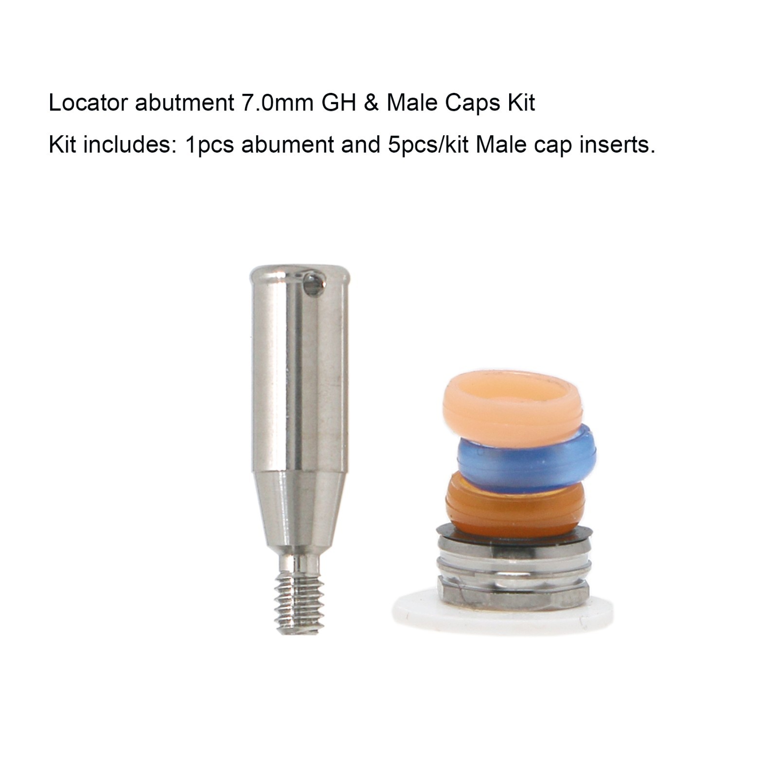 Hiossen Dental Locator Abutment Mini/Regular Fit Zest Classic Retention Inserts