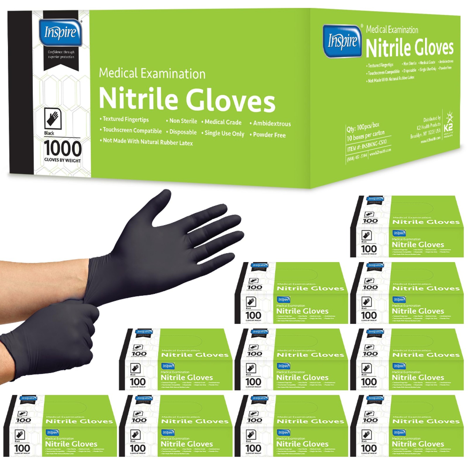 Black Nitrile Disposable Gloves | 4.5 Nitrile Disposable Safety Medical Cooki…