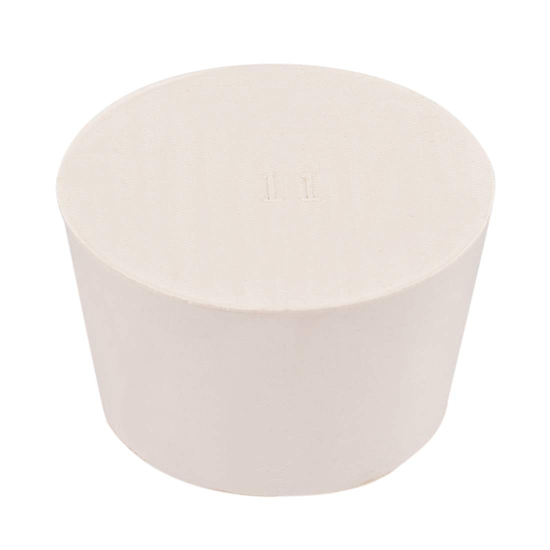 uxcell White Tapered Shaped Solid Rubber Stopper for Lab Tube 46x56x34mm