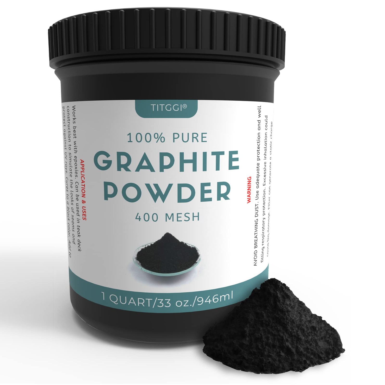 1 Quart Ultra-Fine Pure Graphite Powder – Premium Dry Powdered Graphite for Lock
