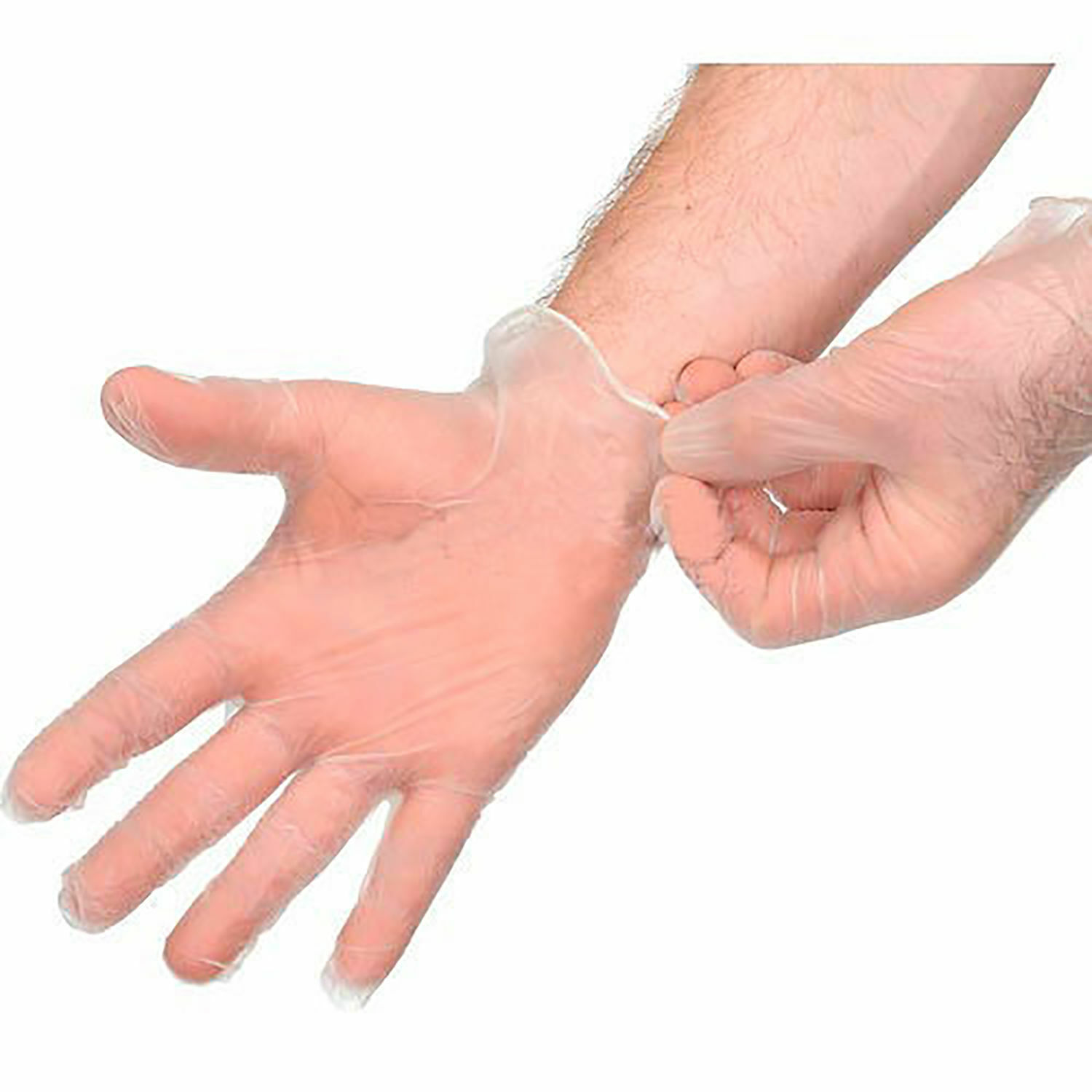 Industrial Powder-Free Vinyl Gloves 4 MIL Large 100/Box
