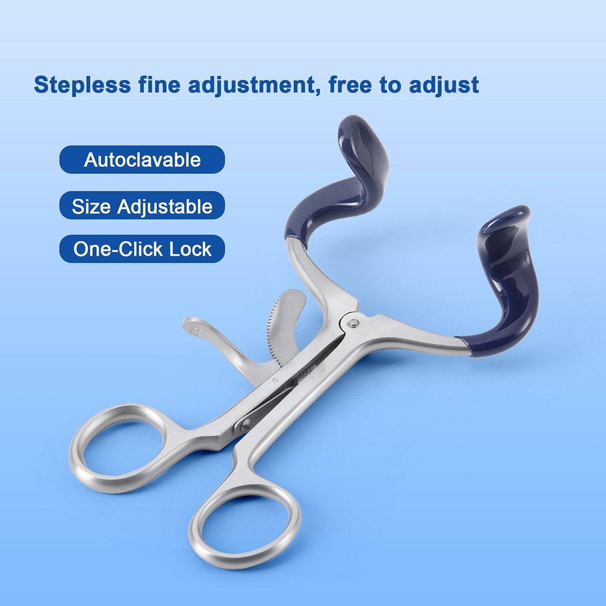 AZDENT Dental Cheek Retractors Mouth Opener Expander Stainless Steel Metal USA