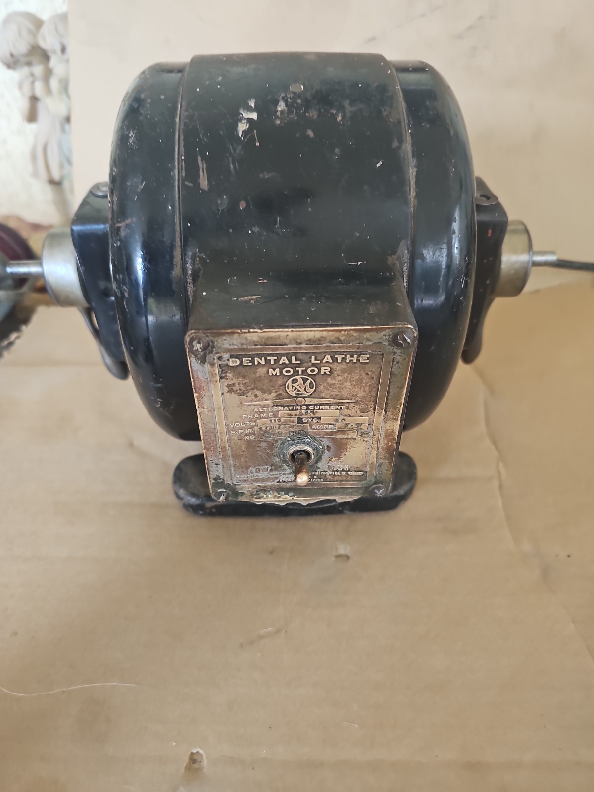 Robbins Myers Lathe Dental Motor 115V 1750 3450 RPM MM15293 USA