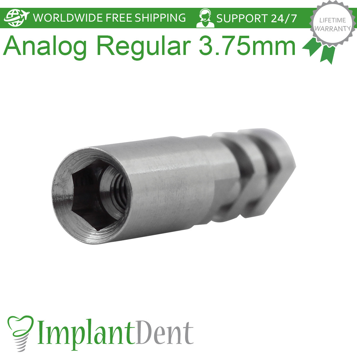 50pcs Analog for Regular Platform 3.75mm Dental Fixture Int Hex Abut ment
