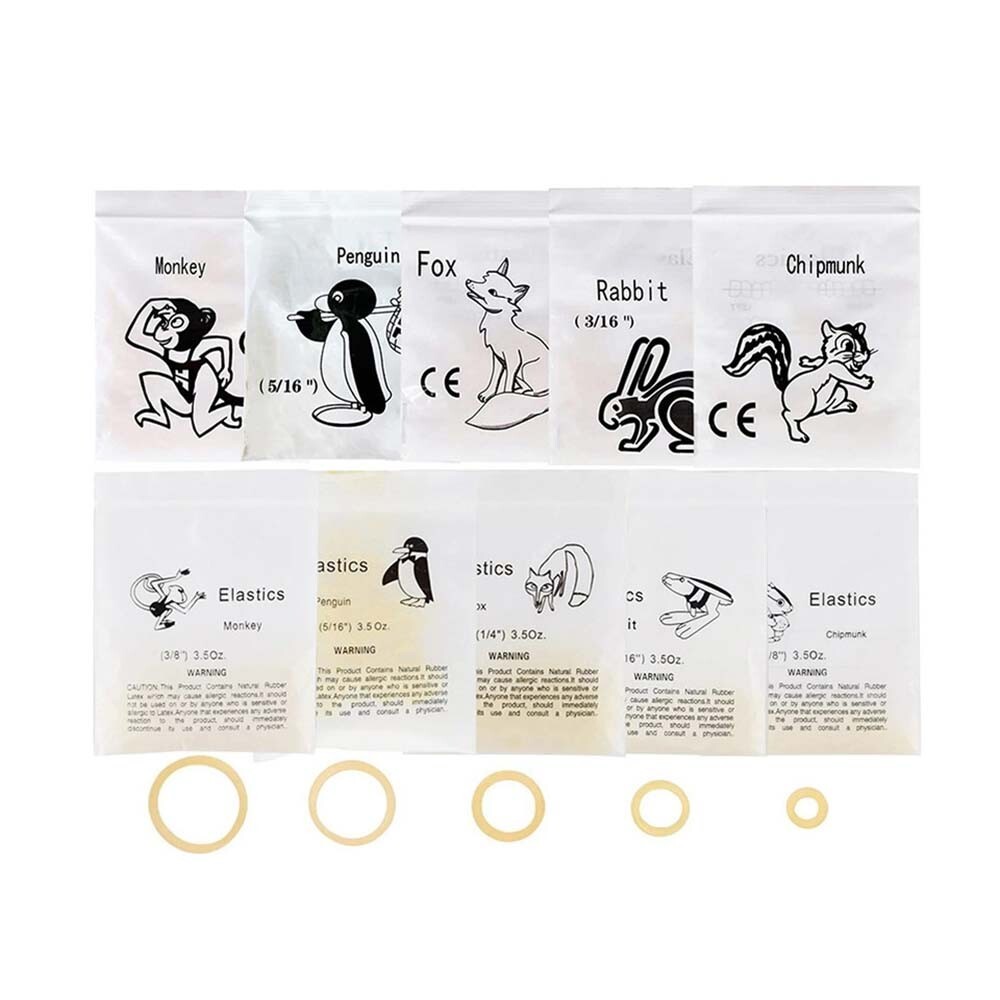 1 Bag 100PCS Dental Orthodontic Elastic Rubber Bands Brace 5.0OZ Penguin 5/16″