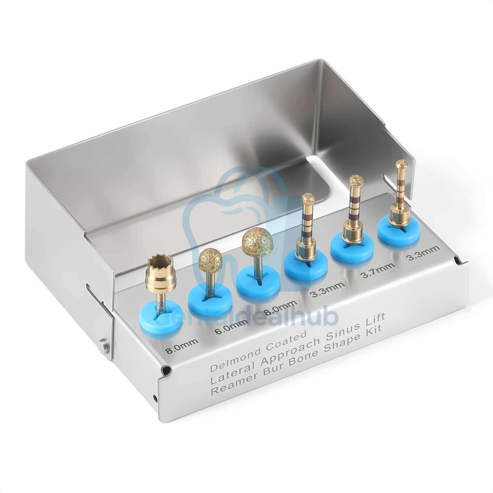 6PC Lateral Approach Bur Sinus Lift Kit Dental Implant Diamond Coated Bur