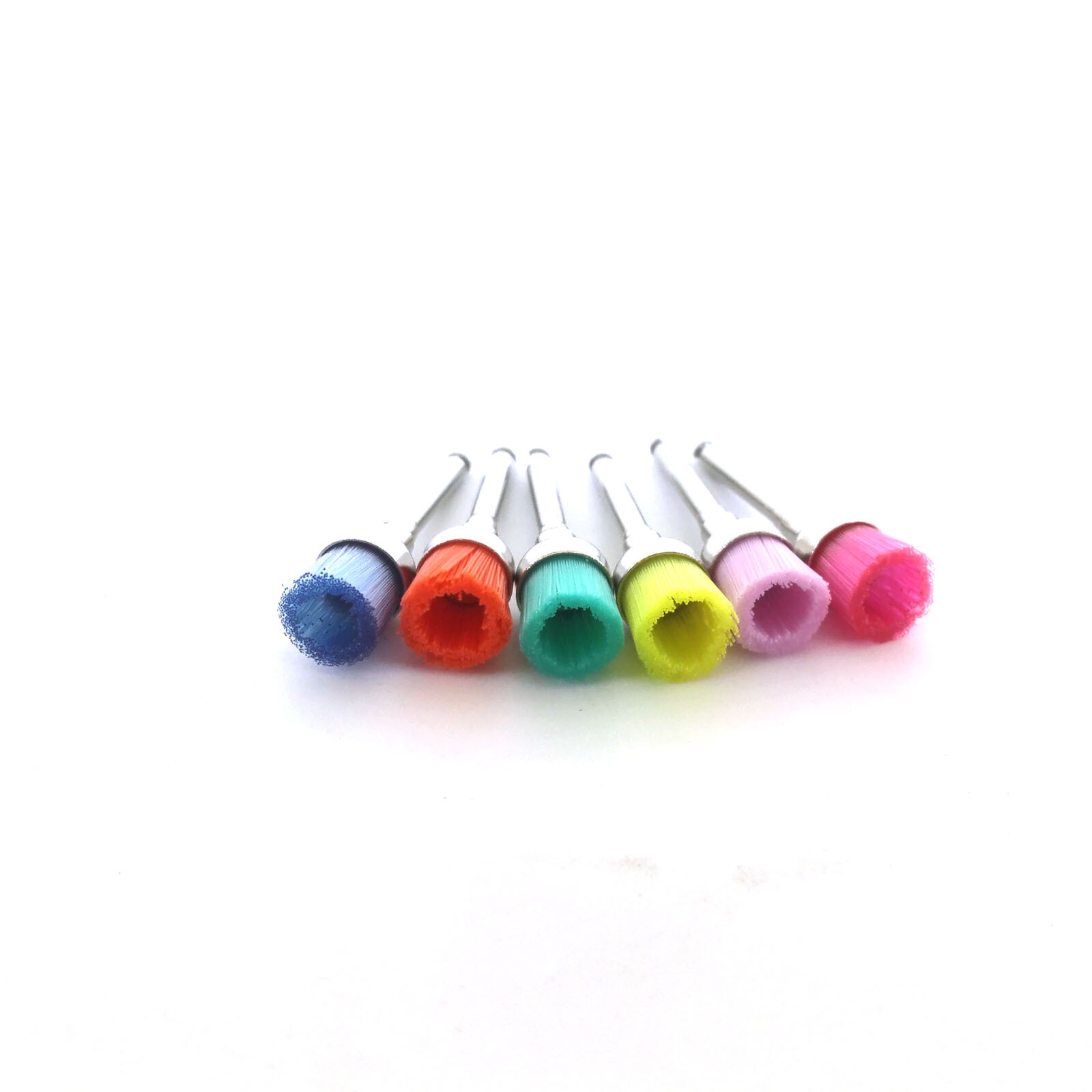 100 Pcs Dental Prophy Polishing Brush Nylon Bristle Flat/Tapered Prophylaxis RA