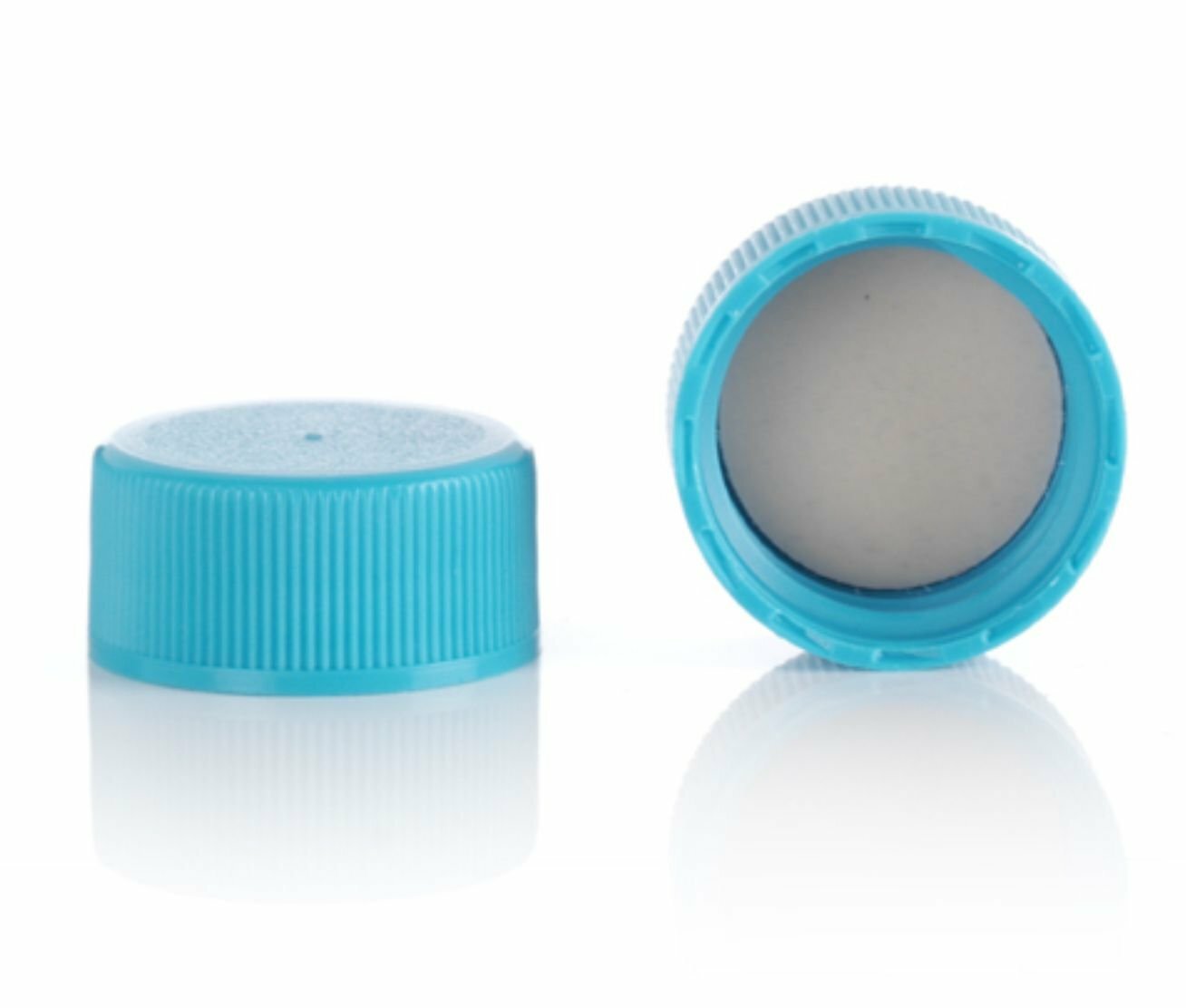 Magnakoys Blue 20-400 Teflon (PTFE) Lined Screw Threaded Closure Caps for Vials