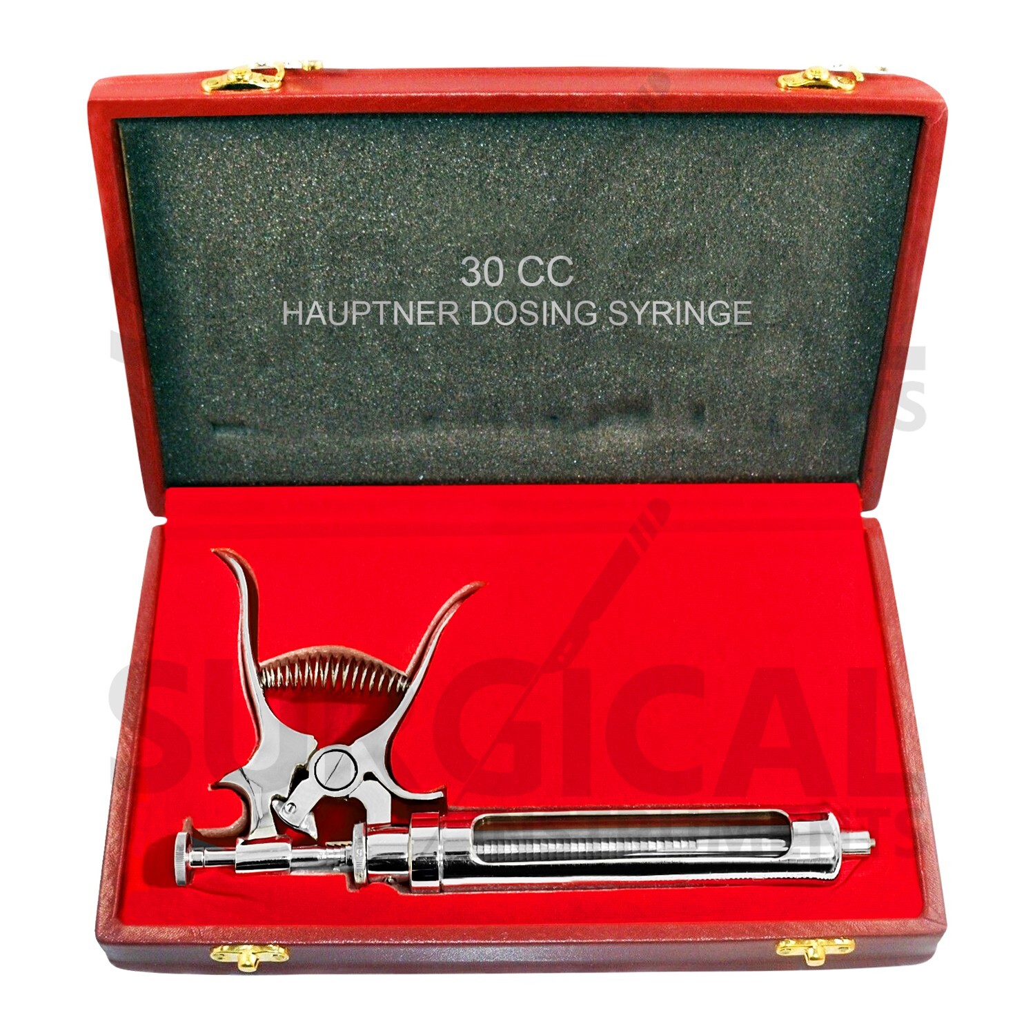 30cc Hauptner Dosing Syringe Veterinary Ranch Farm Livestock Stainless German Gr
