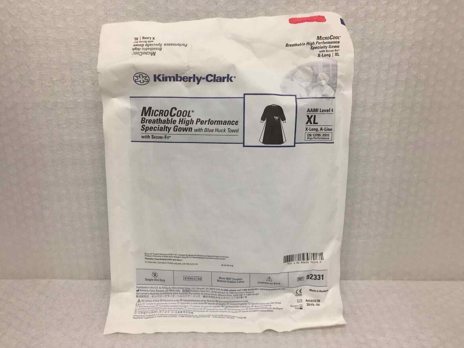 16x Kimberly Clark 92340 MicroCool Breathable High Performance Specialty Gown XL