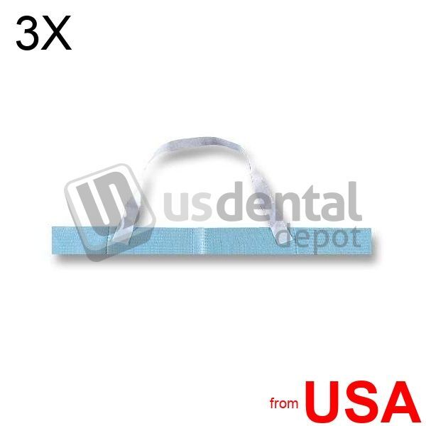 3X LOT of PLASDENT DISPOSABLE BIB BAND- WHITE- (250pcs/box) ( 20 pcs per 420928
