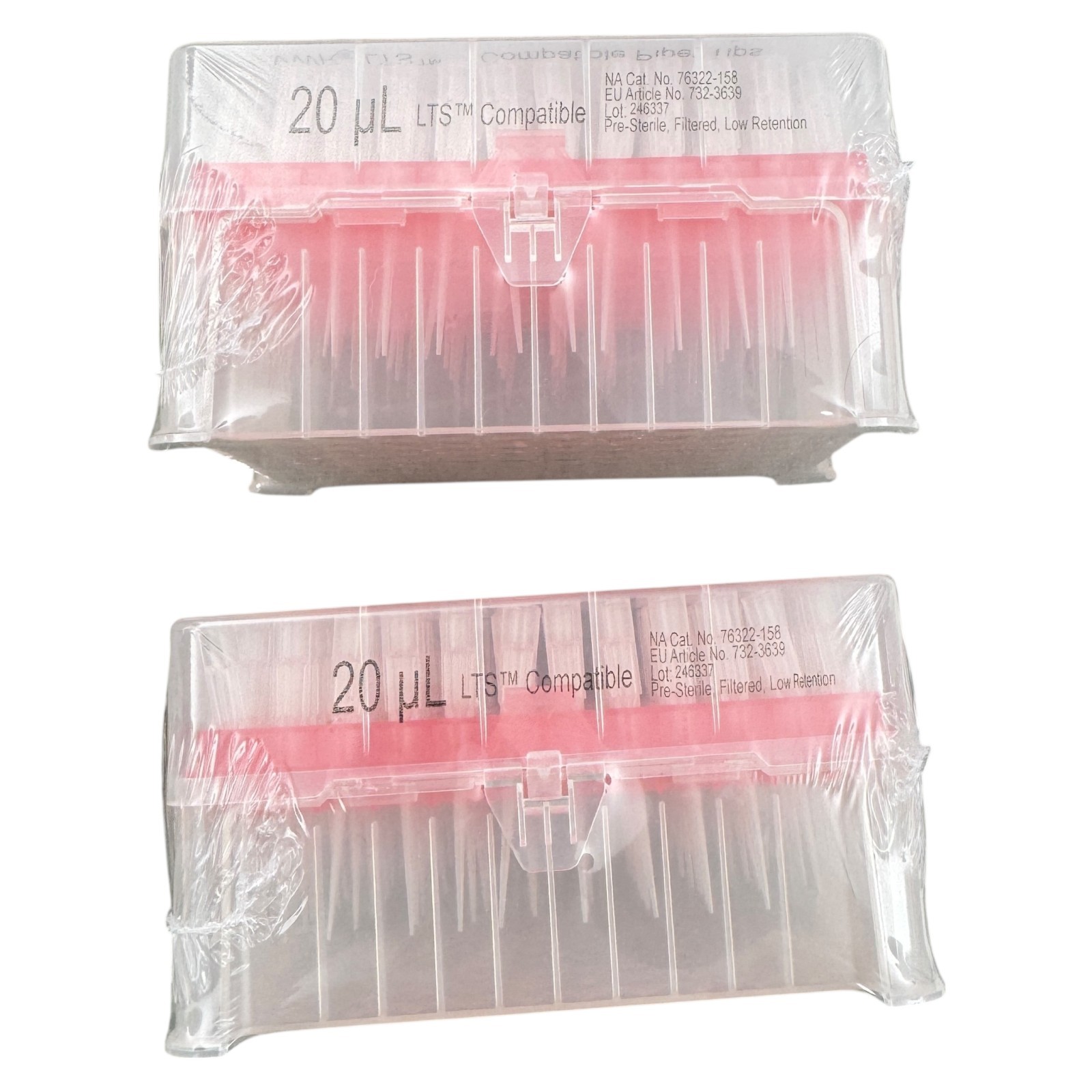 VWR 76322-158 LTS Compatible Pipet Tips 20µl Filtered Low Retention 2 Pack