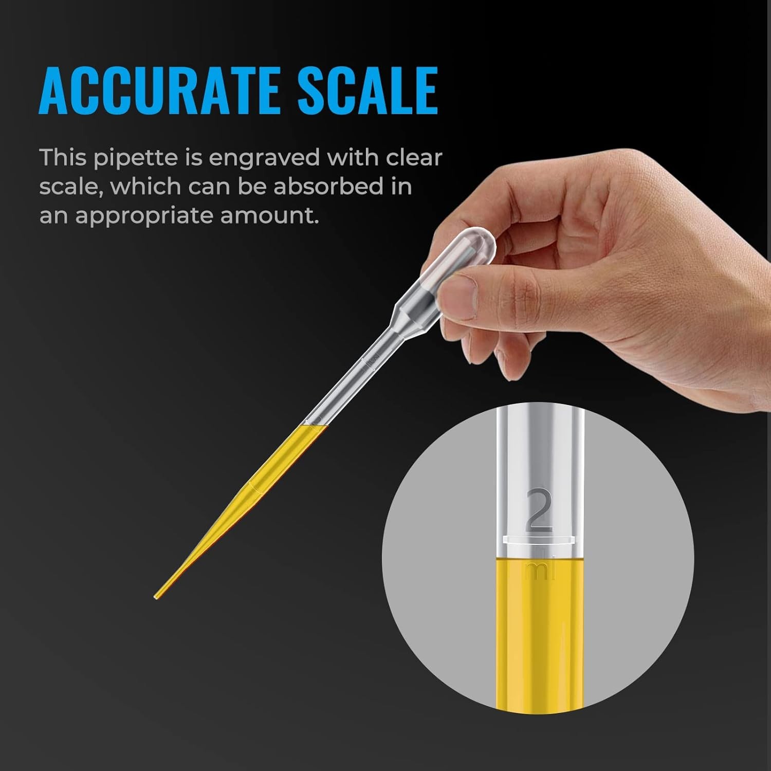 3ml Graduated Plastic Liquid Dropper Pipettes 20pcs Multipurpose Laboratory