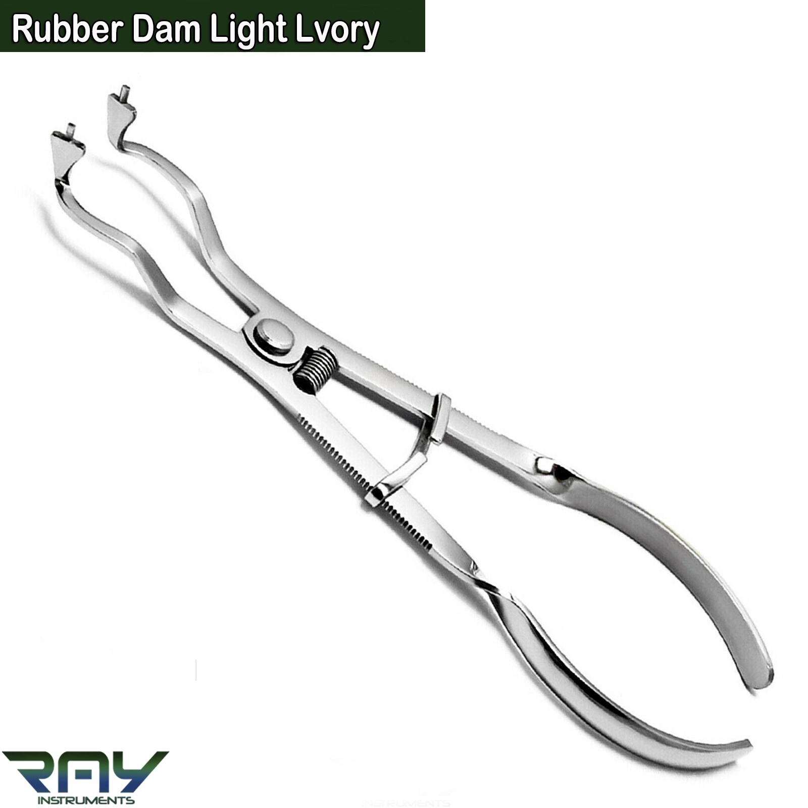 Dental Rubber Dam Basic Kit Light Ivory Clamps Forceps Wingless Clamps B1 to B6