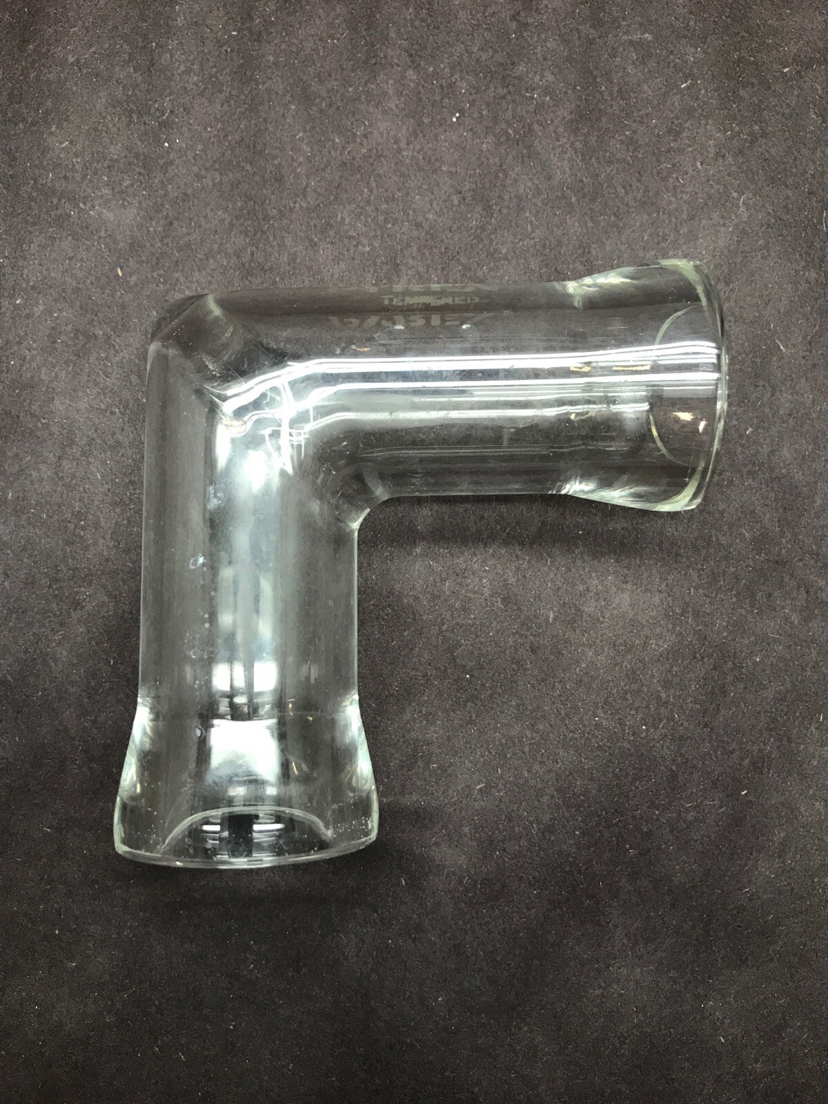 PYREX Glass Conical O-Ring Groove Elbow Process Pipe 90° Adapter 1”ID 3.5″H