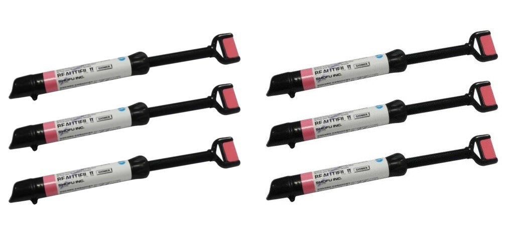 6 x Shofu BEAUTIFIL 2 LC Fluoride Release Dental Restorativ Material A1 A2 A3 B2