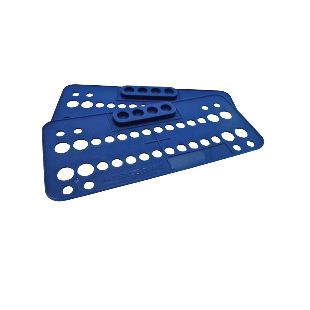 Plasdent BT2003-2X Orthodontic Bracket Trays Blue Disposable Dark Blue 25/Pk
