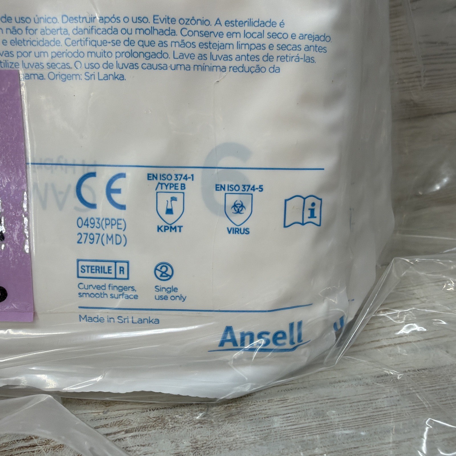 Gammex PI Hybrid Surgical Gloves Sterile Ansell *7 Pair* Size: 9 *See Dates*