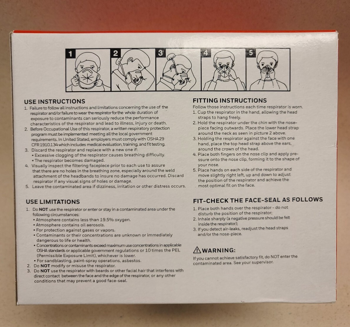 Honeywell DF300 N95 Flatfold Disposable Respirator- Box of 20