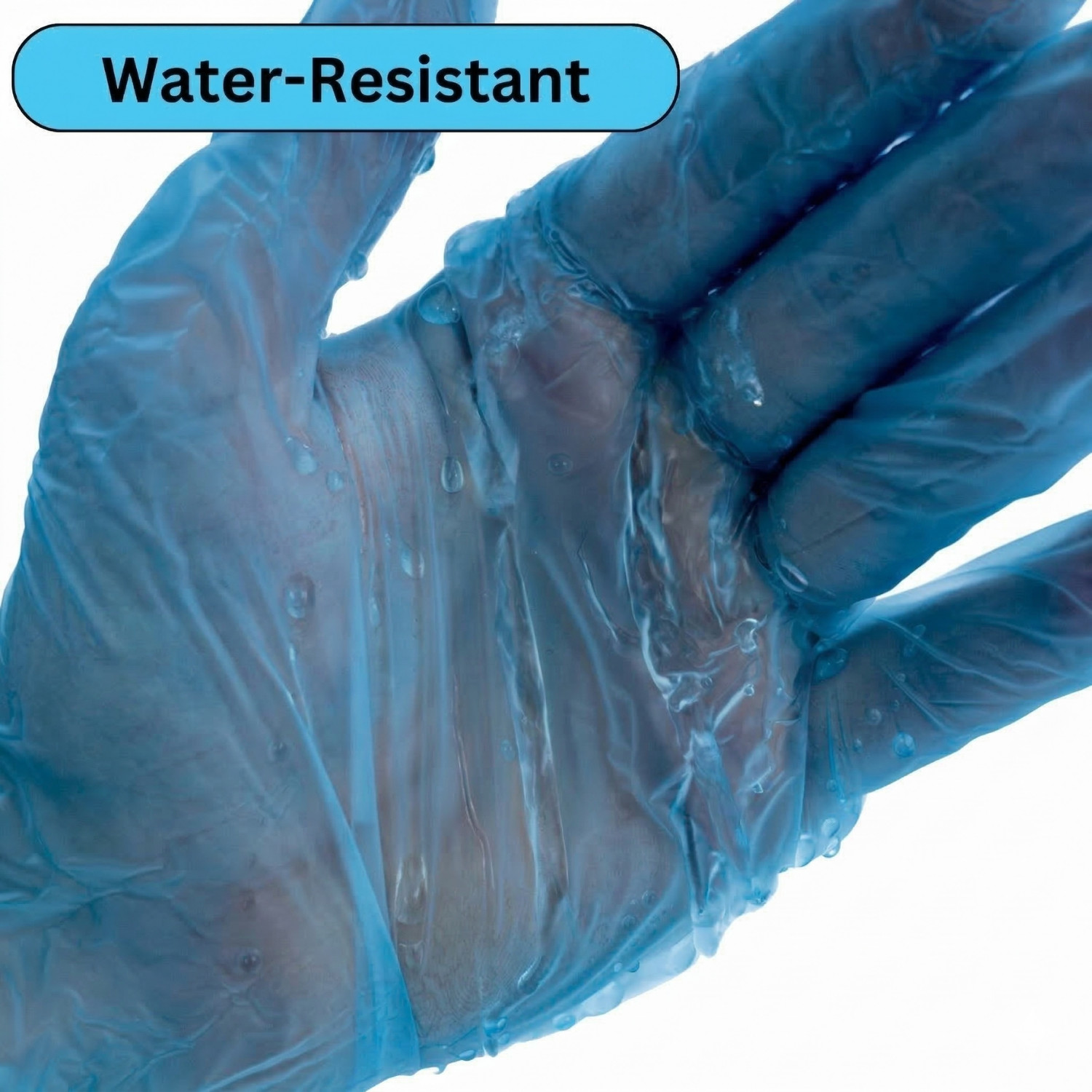 5 MIL Powder Free Non-Latex Vinyl Disposable Gloves, Blue,X-Large, 2000 Pairs