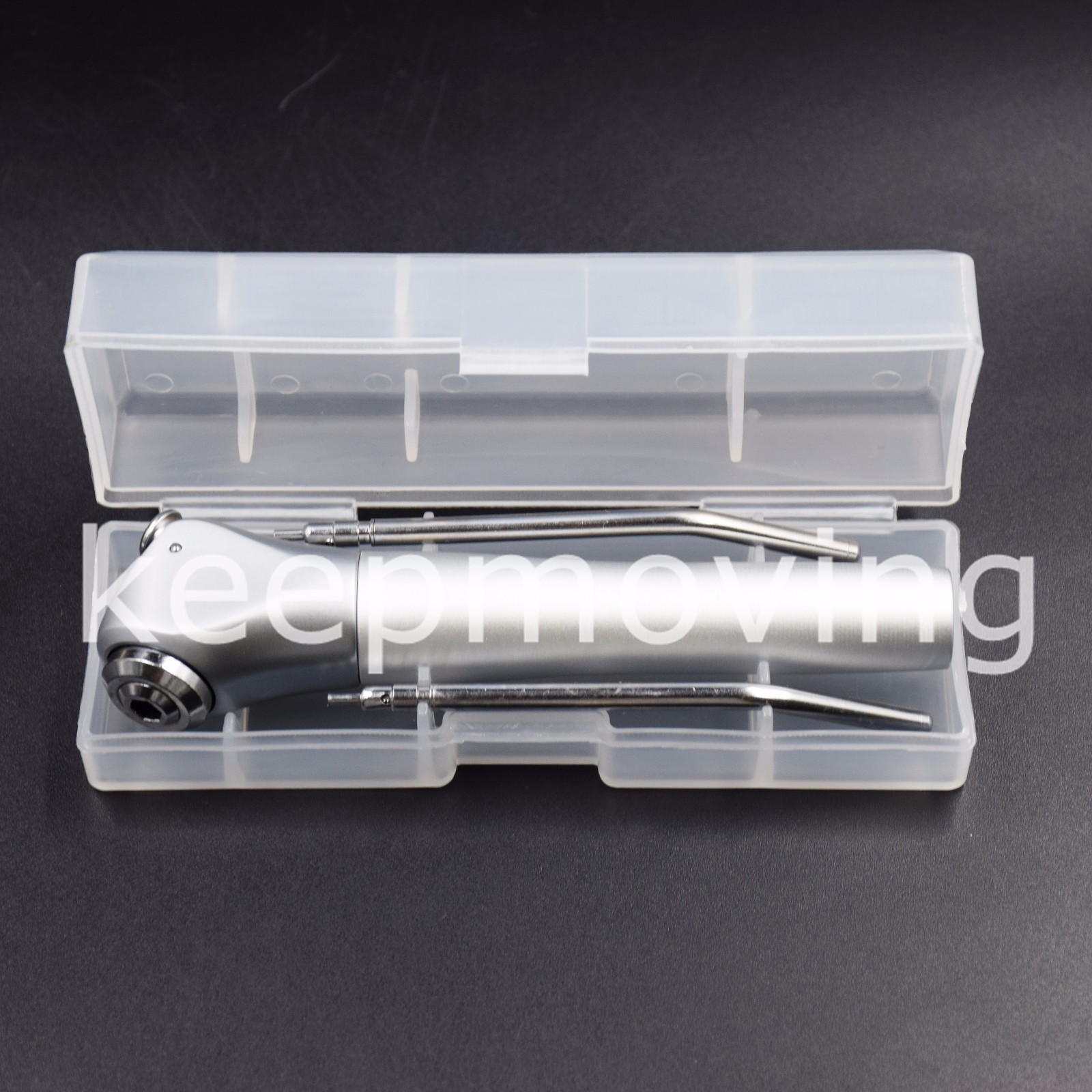 Dental Air Water Spray Triple 3 Way Syringe Button Handpiece with 2 Nozzle Tips
