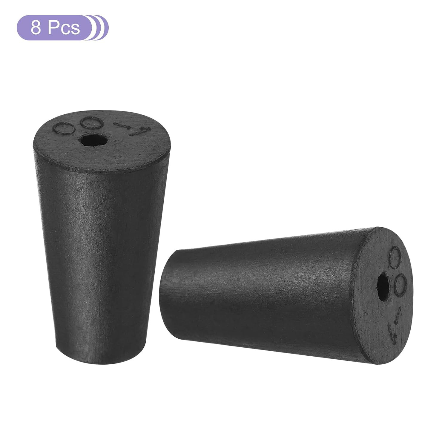 MECCANIXITY Rubber Tapered Plug 10Mm to 15Mm Solid Test Tubes Bungs Stopper with