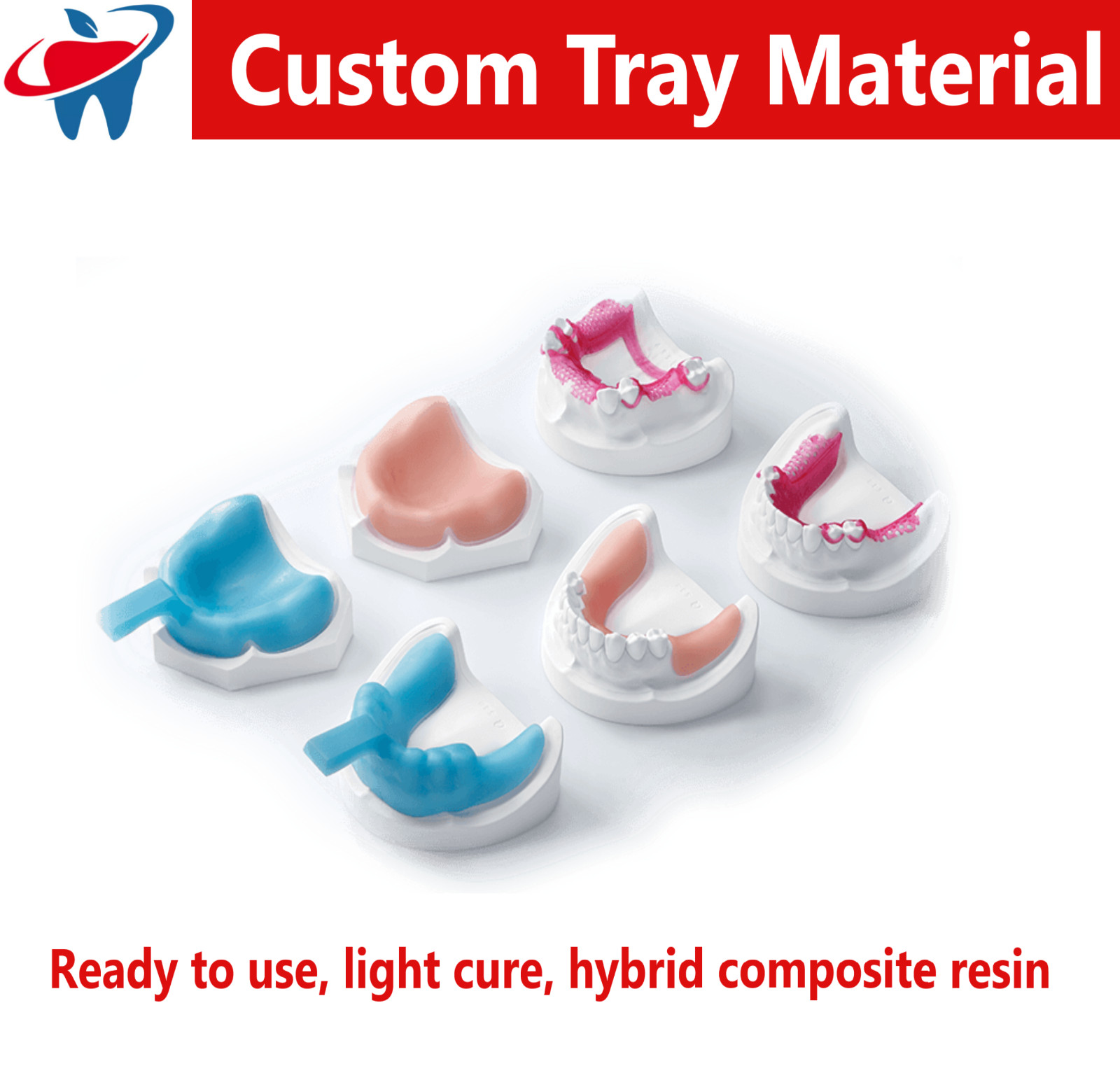 Dental Custom Tray Material Hybrid Composite Resin Custom trays & wax base plate
