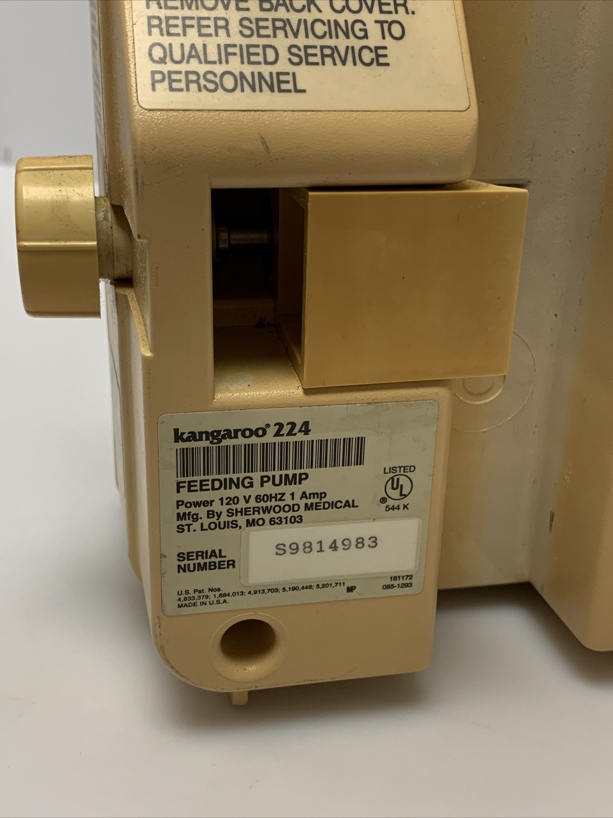 Kangaroo 224 Feeding Pump 120 V 60HZ