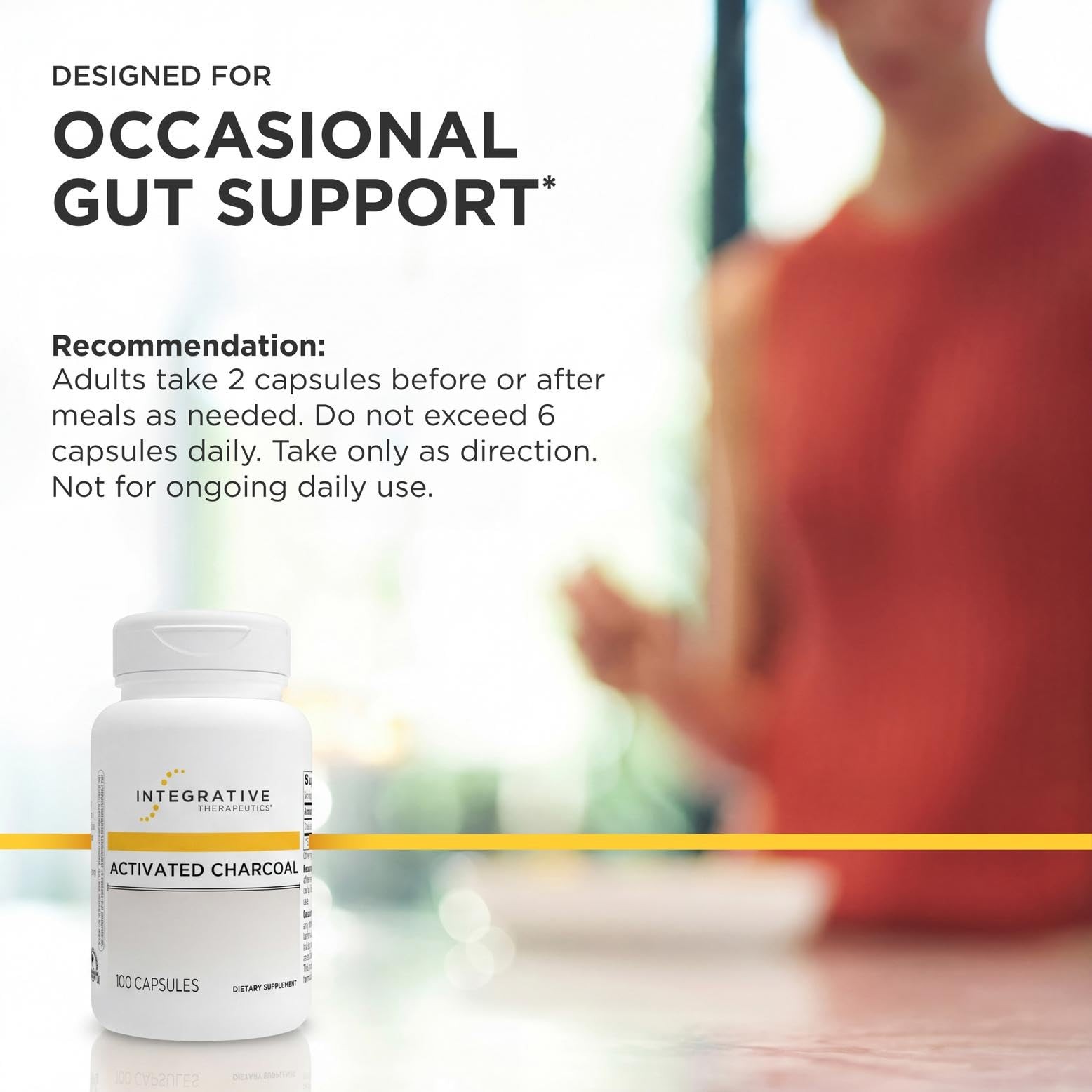 Integrative Therapeutics Activated Charcoal – Digestive 100 Count (Pack of 1)