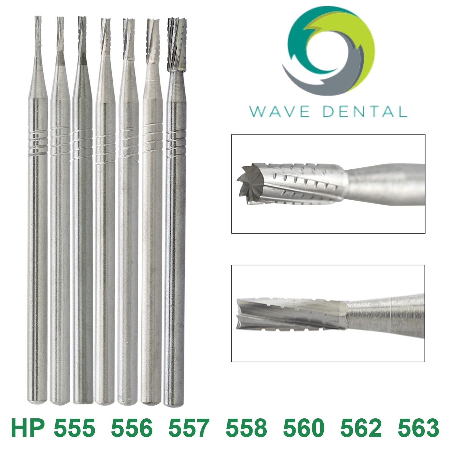Wave Dental Straight Surgical Bur HP Round Long 44.5mm Carbide Bur For Low Speed