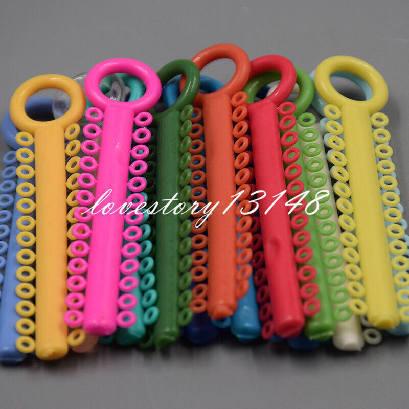 1040Pcs Dental Orthodontic Elastic Braces Rubber Ligature Tie 37 Color to Choose