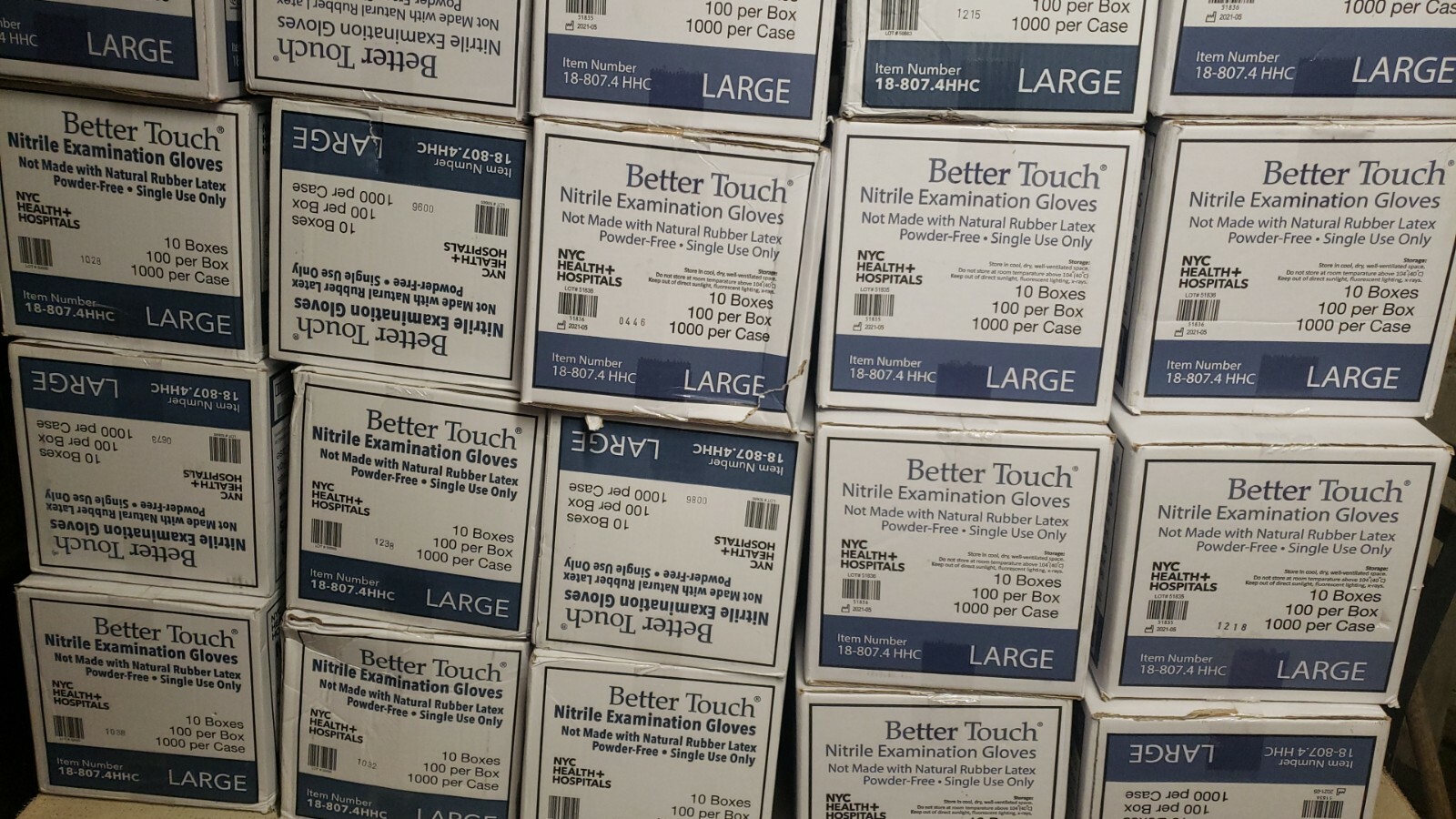 Nitrile exam Gloves 4 mil thick Midium and large only – SELL CASE ONLY 1000 GLOV