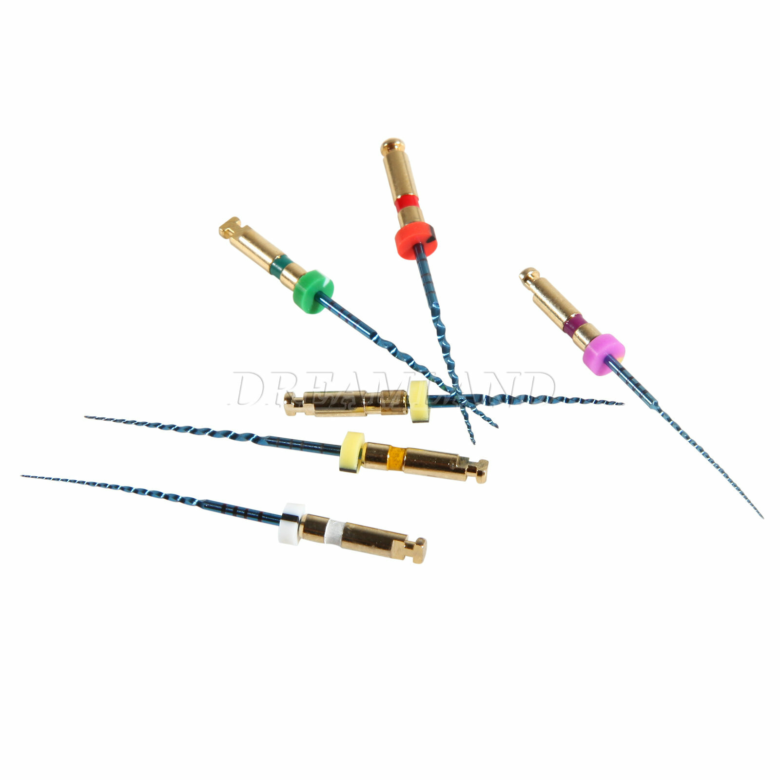 6pcs Dental NiTi Super Files Rotary Tip Endodontic Endo Motor Root Canal 25mm