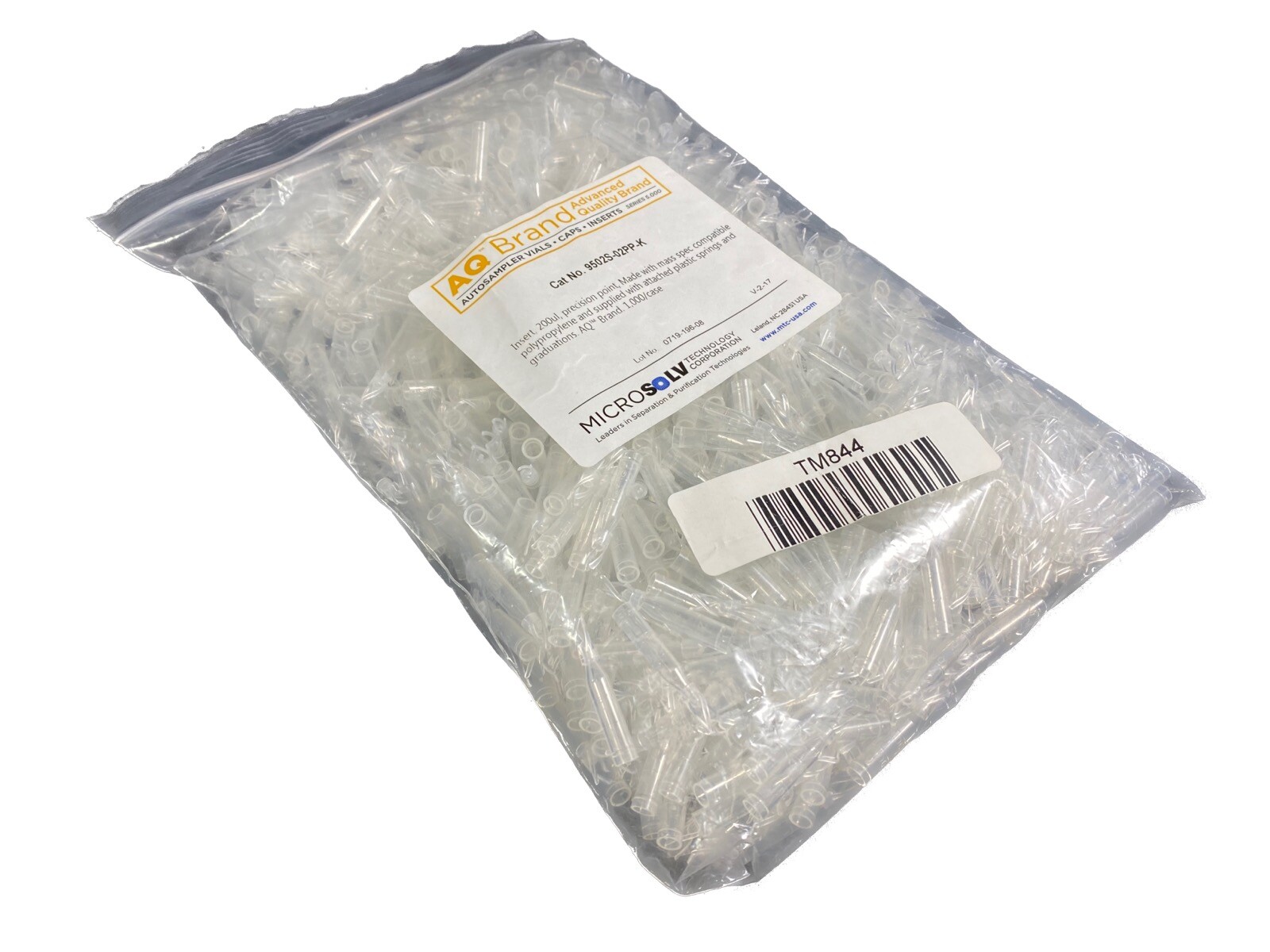 ADVANCED QUALITY BRANDS Polypropylene 200µL Inserts 9502S-02PP-K (1000/pk)