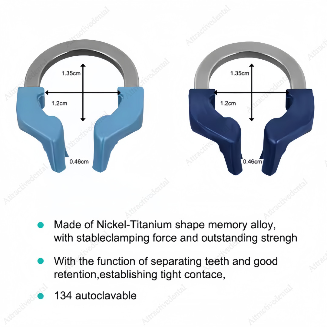 Dental Matrix Bands Ring Sectional Matrice Clamp Wedges Fit Palodent V3 System