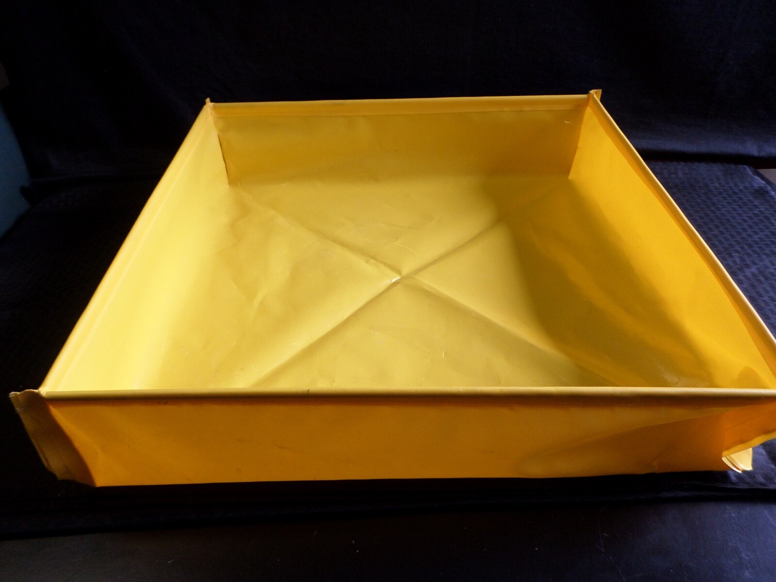 Laboratory PVC Yellow Square Canopy Cover 24″ x 24″ x 5” Folds to Triangle