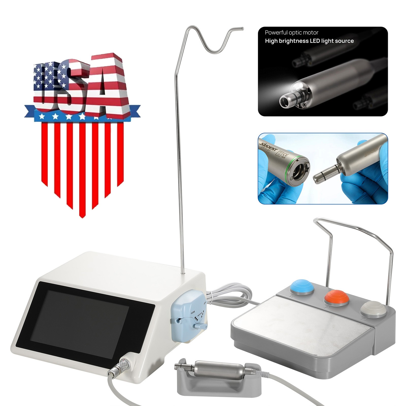Monitor Osseointegration Stability Test / LED Implant Motor AC100-240V SANDENT
