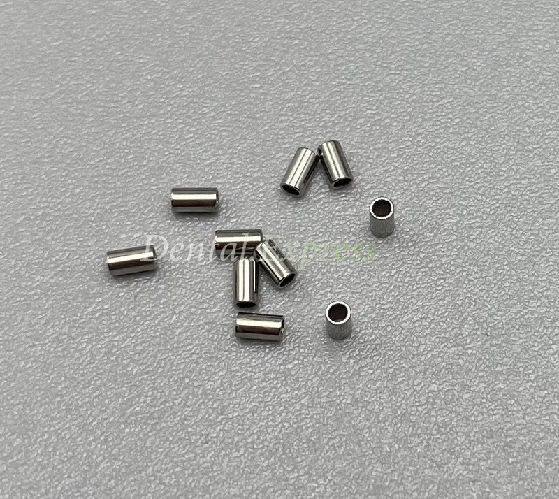 100 Dental Orthodontic Crimpable Hook Mini Stops tube Bracket Stopper 0.5/0.8mm