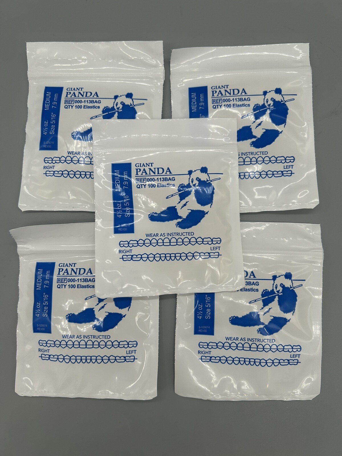 5 Giant Panda American Orthodontics Braces Elastics for Braces