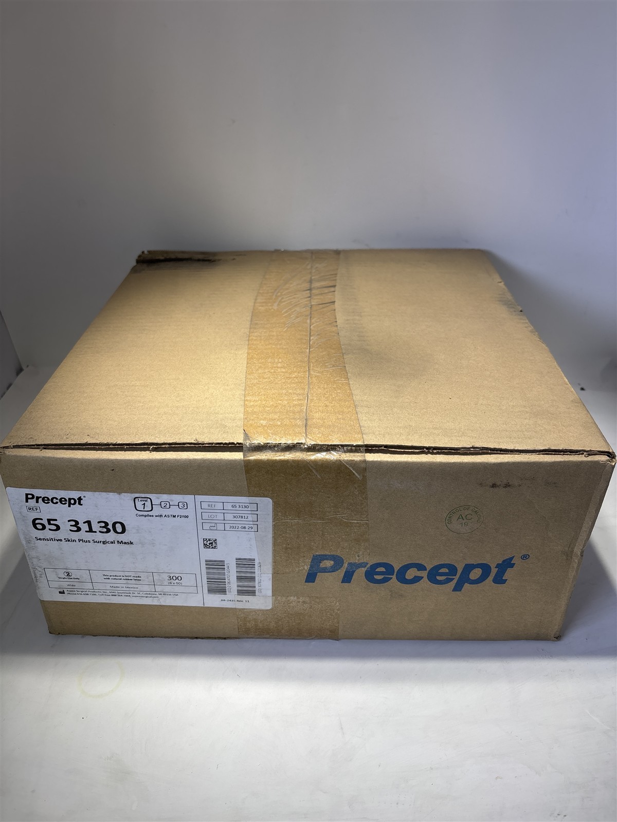Precept 65 3130 Sensitive Skin Plus Surgical Mask Case of 300 (6×50)